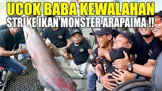 Ucok Baba Kewalahan Strike Ikan Monster Arapaima Terbesar Di Dunia, Sampai Dipegangin 3 Orang