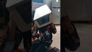 how to make camera man cardboard #catonpaper #short #skibiditoilet #skibididopdo