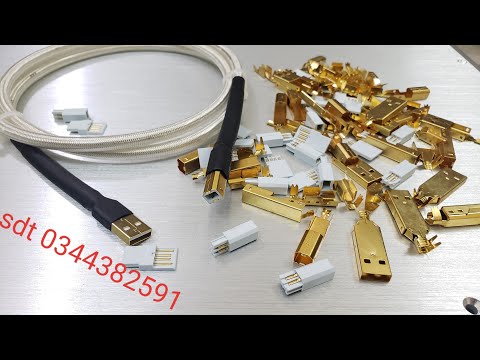 hướng dẫn anh em diy dây tín hiệu USB AB , diy usb a-b