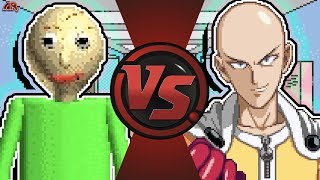 BALDI vs SAITAMA! (Baldi's Basics vs One Punch Man Animation) CARTOON FIGHT ANIMATIONREWIND