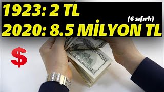 Dolar Çildirdi 100 Yillik Dolar Tl Grafi̇ği̇... Dolar Neden Yükseli̇yor?