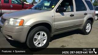 2001 Ford Escape XLT - Open Road Motorsports - Monroe, WA...