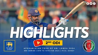 2nd ODI vs Afghanistan Highlights