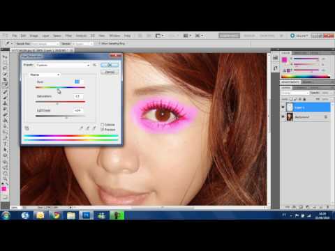 Photoshop CS5 Tutorial - How to apply Makeup Feature: Michelle Phan
