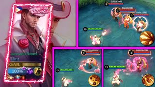 Thankyou Moonton Clint New Valentine Gun N Roses Skin Top Supreme Clint Gameplay - Mlbb