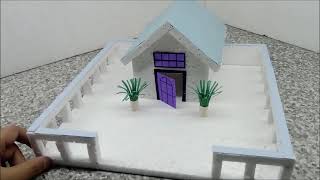 How To Make Thermocol House How To Make Easy Thermocol House