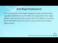 Anti-illegal Employment