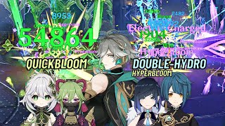 Quickbloom Vs Double Hydro Best Alhaitham Team?