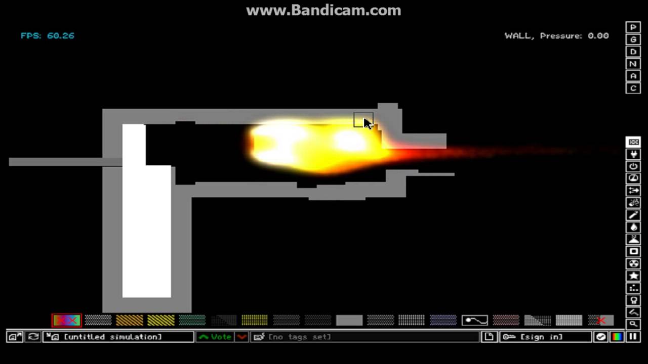 Как сделать огнемёт в The powder toy - YouTube