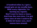 Runaway Love and Theft Lyrics