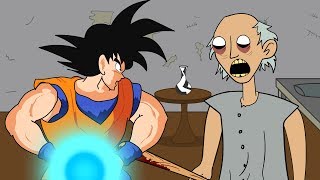 GRANNY THE HORROR GAME ANIMATION #2 : GOKU Vs Scary Granny