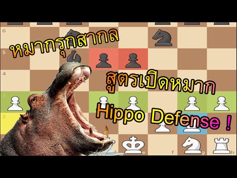 หมากรุกสากล สูตรเปิดหมาก Hippo Defense!