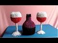 Origami 3d bottle of wine tutorial - làm chai rượu giấy origami 3d