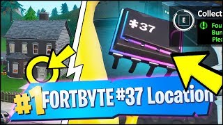 FORTBYTE 37 Location - FOUND INSIDE A DISASTER BUNKER BASEMENT IN PLEASANT PARK (Fortnite)