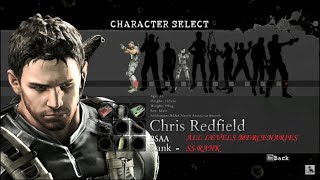 Resident Evil 5 D Edition All Mercenaries Solo Chris Redfield Bsaa Ss Rank