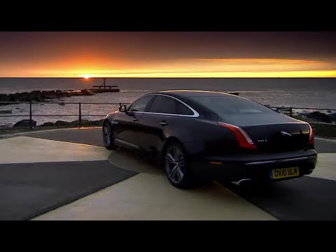 Jeremy Clarkson races the new Jaguar XJ against something even bigger and