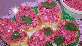 МИНУТНАЯ ЗАКУСКА НА УРА!!!! Форшмак «Роскошный» из селедки со свеклой МИНУТНАЯ ЗАКУСКА НА УРА!!!! Форшмак «Роскошный» из селедки со свеклой