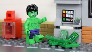 Lego Hulk ATM Money Fail