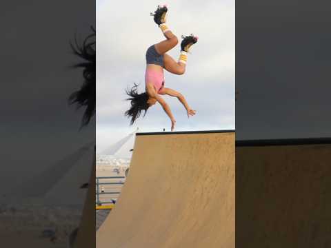 Mini ramp madness with estrojen‼️ #skateclipsdaily #ramp #miniramp #rollerskate