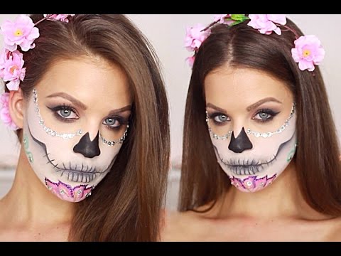 Sugar Skull Makeup Tutorial âKarin Dragos - YouTube