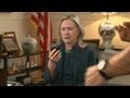 Hillary Clinton learns of Gadhafi's capture