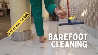 Cleaning A Porch & Entire House Barefoot Barefoot Tiktok
