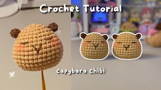 Crochet Capybara Chibi Tutorial Crochet For Beginners Diy Crochet Amigurumi Keychain Ideas