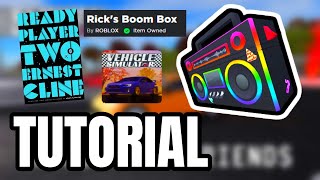 How To Get Rick's Boom Box in Vehicle Simulator! (Ready Player Two)