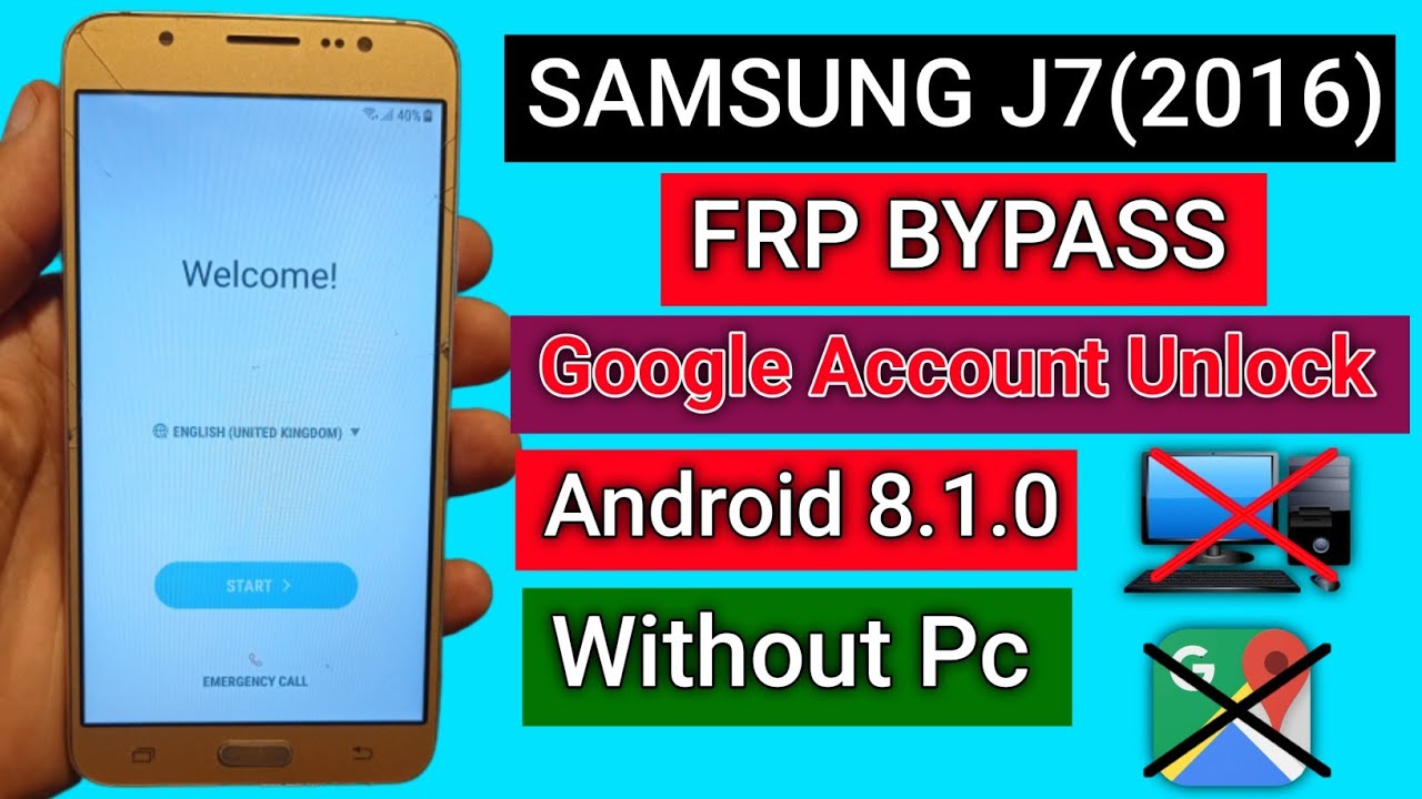 Samsung J7(2016) Frp Bypass Android 8.1.0 | J710F Google Samsung J7(2016) Frp Bypass Android 8.1.0 | J710F Google