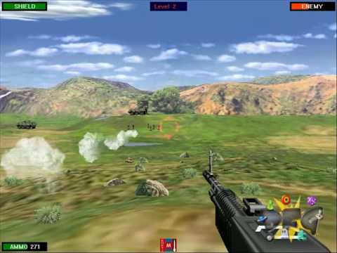 Video of game play for Beach Head 2002