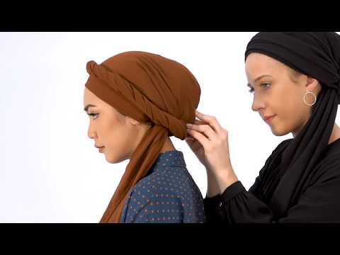 60 Second Hijab Tutorial | Side-Tie Turban | INAYAH: - YouTube