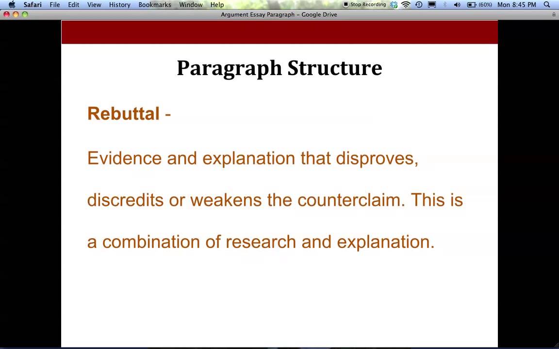 argumentative essay 4 paragraph structure
