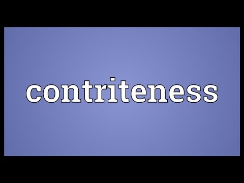 Header of contriteness