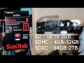 Sandisk Extreme SDHC 32 GB Memory Card Unboxing
