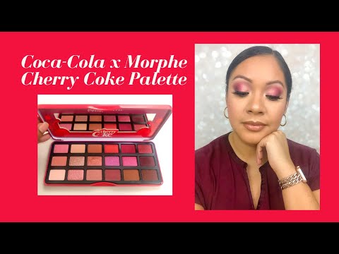 New CocaCola x Morphe Cherry Coke Palette Tutorial | Glam Yesi