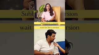 Dev Vs Subhashree Statement