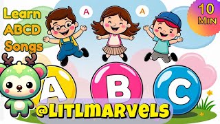 Abcd Songs For Kids Old Macdonald Song 3 -Learning Alphabet Phonics Movement