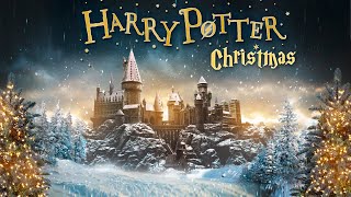 8 Hours Harry Potter Christmas 🎄 ASMR Ambience ⋄ Hogwarts, The burrow and More 🎁