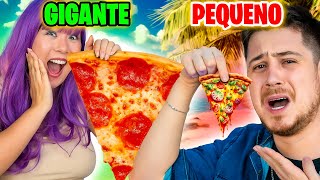 COMIDA GIGANTE VS COMIDA PEQUENA| Blog das irmãs