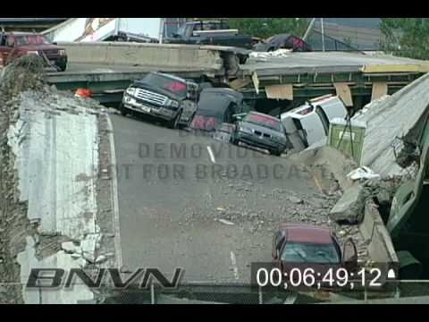 Rare Interstate 35W aftermath footage shot by the Minnesota Department of Transportation