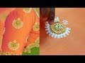 zardosi work on blouse | aari work for beginners | aari work blouse designs | hand embroidery | 203