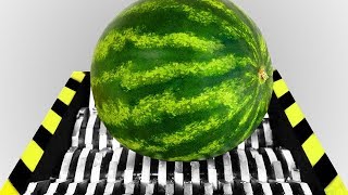 Industrial Shredder Vs Watermelon!