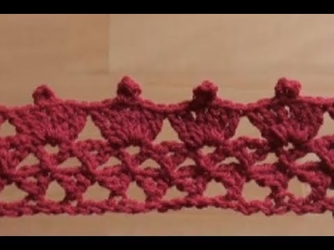 ... to Crochet the Edge / Border Stitch P #9 by ThePatterfamily - YouTube