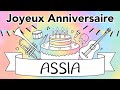 NOUVEAU Joyeux anniversaire Assia Assya Guitare Jazz Manouche