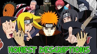 Every Naruto Akatsuki Member - Honest Anime Descriptions