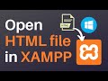 How to OPEN HTML file in XAMPP