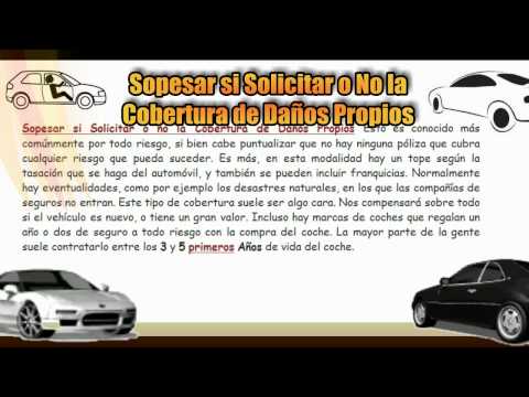LO QUE DEBES SABER DE UN SEGURO DE AUTOS