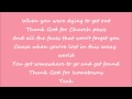 Carrie Underwood Thank God for Hometowns Lyrics video