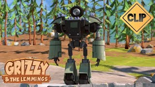 Un robot s'amuse avec les Lemmings ! - Grizzy & les Lemmings