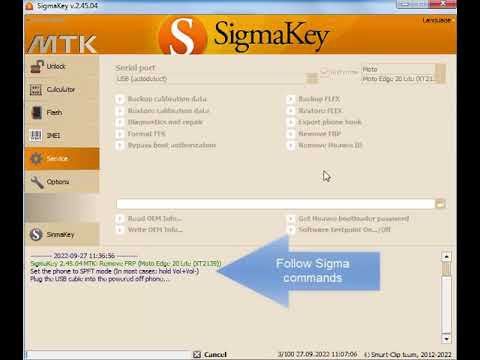 Moto Edge 20 Lite XT2139 Remove FRP with Sigmakey Moto Edge 20 Lite XT2139 Remove FRP with Sigmakey